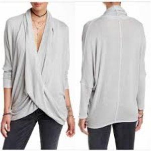 Free People Sheila Hacci Crossover Sweater top